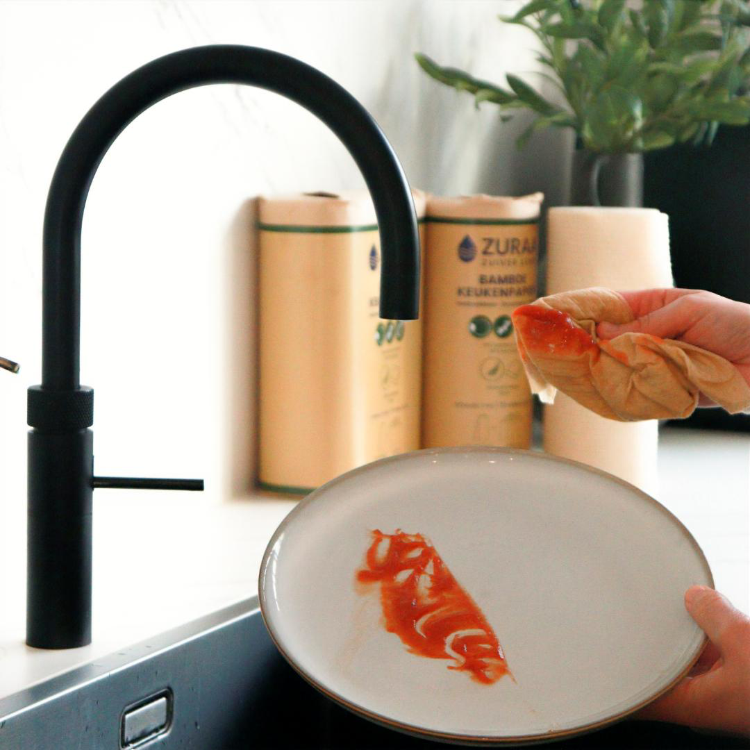 ZURAA Bamboe keukenpapier - Herbruikbare Keukenpapier