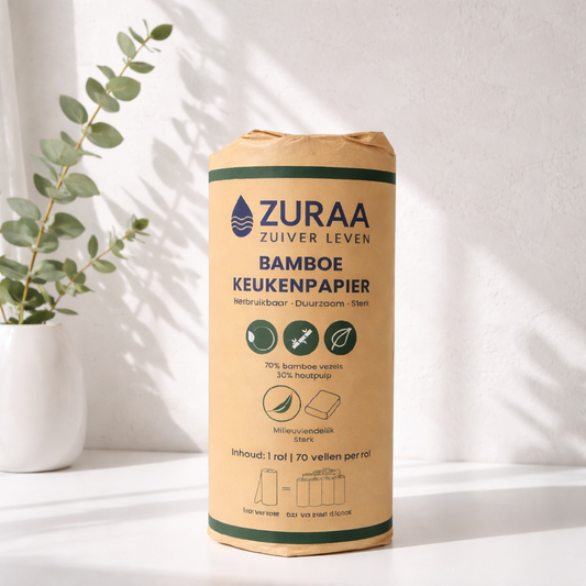 Zuraa Bamboe Keukenrol Herbruikbaar - 1 Rol | Duurzaam & Sterk